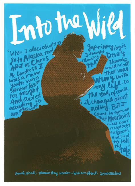 Something wild is an excellent movie about the fragility of people's images. 'Into The Wild' Movie Poster (Silkscreen) on Behance