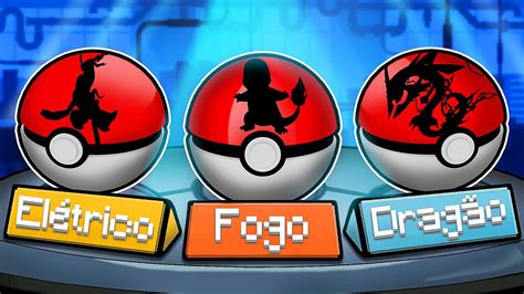 Escolha O Seu Pokémon Inicial Apenas Pelo Tipo No Pixelmon No Minecraft