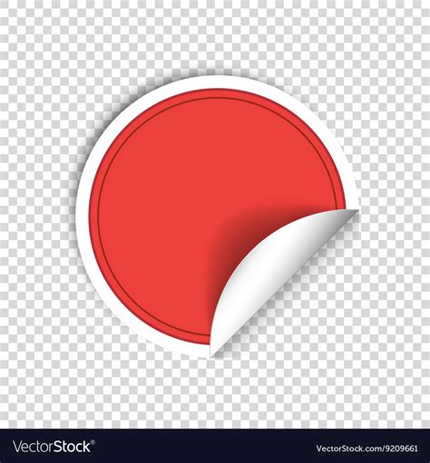 Download editable sticker png and svg vectors with transparent background. Red paper stickers on transparent background Vector Image