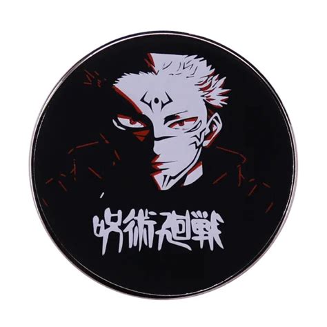 Anime Jujutsu Kaisen Ryomen Sukuna Metal Enamel Lapel Backpack Badge
