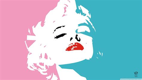 Marilyn Monroe Pop Art Marilyn Monroe Celebrity Pink Blue Colorful