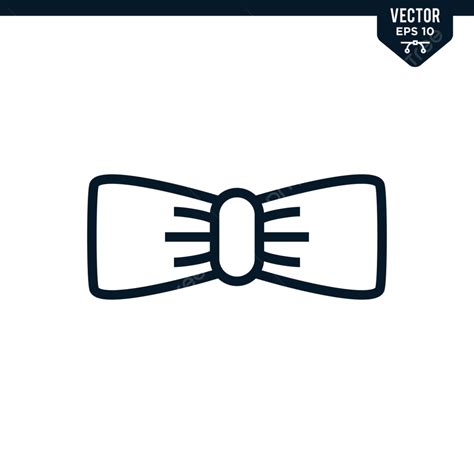 Bow Tie T Vector Png Images Bow Tie Icon Collection In Outlined Or