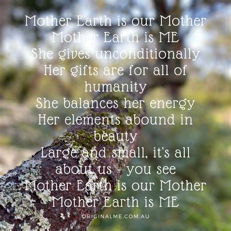 Mother Earth Is Our Mother Mother Poems Mother Earth Mothers Day Poems