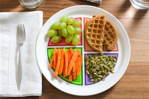 If you don't have breakfast, aim to make up for the nutritional content you missed at breakfast with your lunch and dinner. MyPlate Adult and Teen Plate 4 Pack | Super Healthy Kids