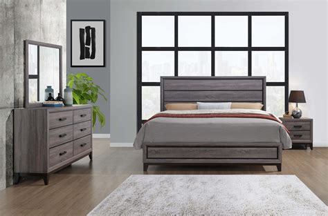 Packages make it easy to complete your bedroom without the headache of shopping for pieces separately. Kate Beech Wood Grey Bedroom Set | Bedroom Furniture Sets