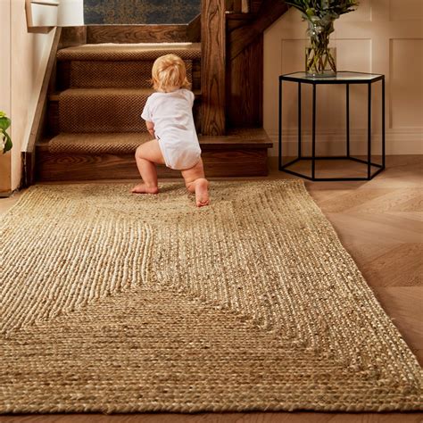 Jute Extra Braid Stitched Rugs In Natural Buy Online From The Rug Seller Uk