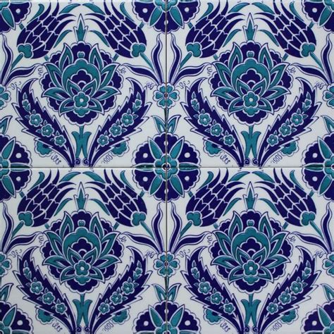 Blue Iznik Carnation Tile Anatolian Artifacts
