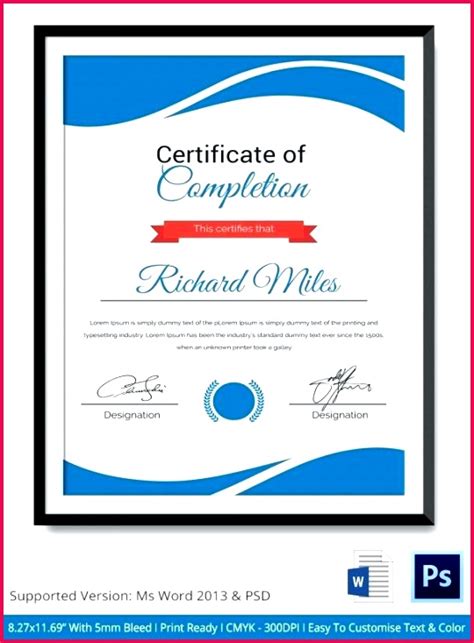 Sample Of Certificate Of Completion For Ojt Fabtemplatez