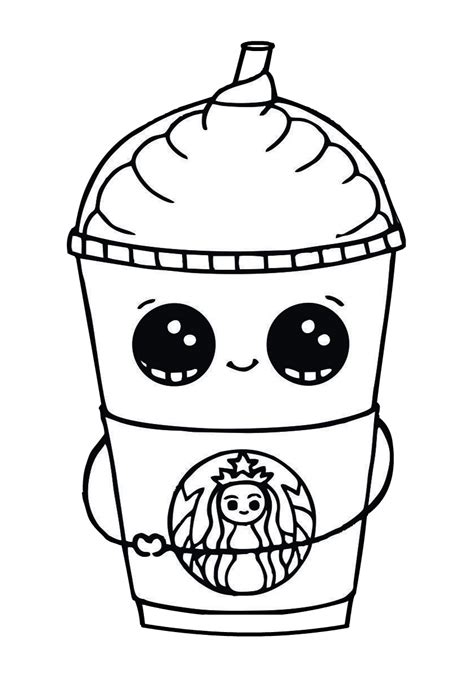 ️food Kawaii Coloring Pages Free Download