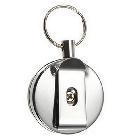 High Resilience Steel Wire Rope Chain Recoil Metal Retractable Key
