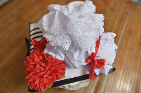 Gubahan Hantaran Lipatan Kain Telekung Wedding Hamper Packing