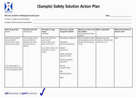 5 Action Plan For Employees Sampletemplatess