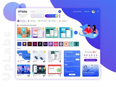 Uplabs Homepage Redesign Challenge Uplabs