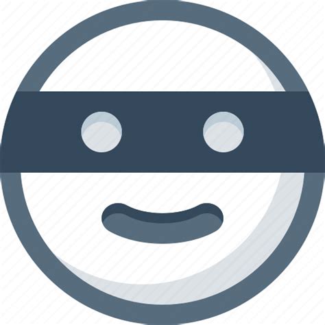 Bandit Emoticon Face Mask Smile Smiley Icon Download On Iconfinder