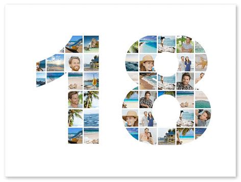 Check spelling or type a new query. Collage zum 18. Geburtstag: Als Zahl erstellen +24h-Service