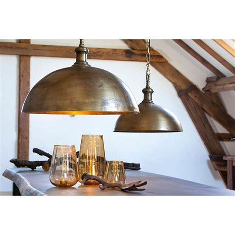 Large vintage industrial cast aluminum ceiling light flood lamp by industria rotterdam. Industrial Style Dome Pendant Light in Brass Finish, 27.5w ...