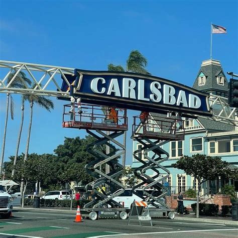 The Carlsbad Sign Is Getting Spiffed Up Carlsbad Village Ca