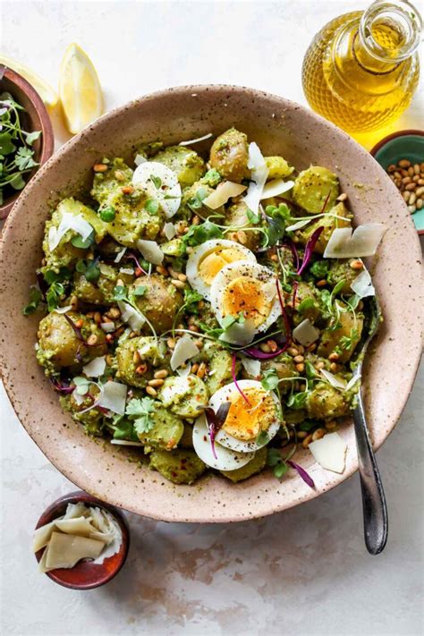 Pesto Potato Salad Dishing Out Health