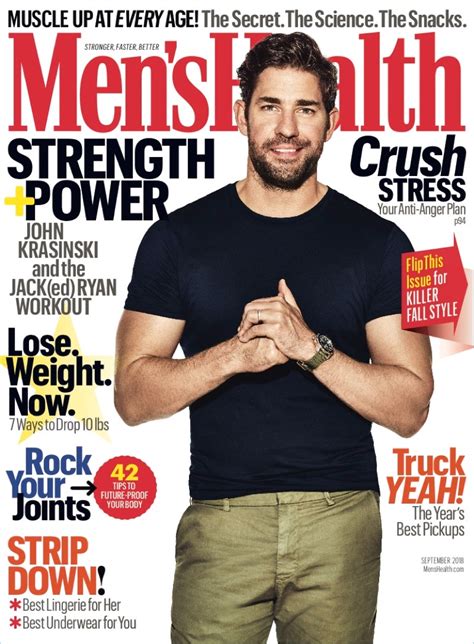 But as with all things in life, sometimes it pays to shake it up a bit. John Krasinski | Men's Health | 2018 | Cover | Photo Shoot
