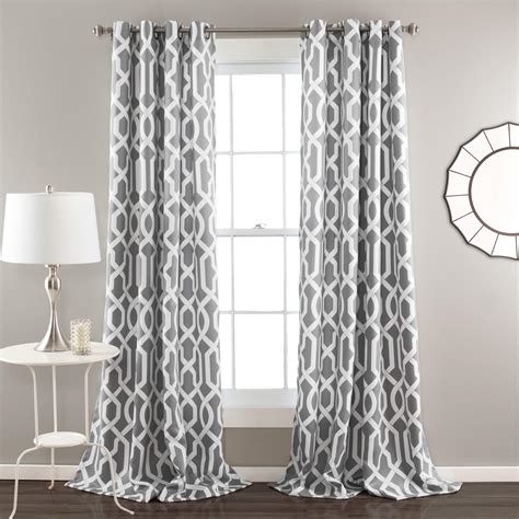 Black Patterned Sheer Curtains Curtains And Drapes