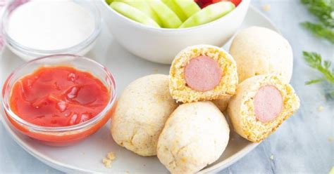 Get oven baked corn dogs recipe from food network you can also find 1000s of food network's best recipes from top chefs, shows and experts. Mini Corn Dogs | Healthy Oven Baked Mini Corn Dog Recipe