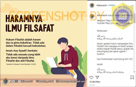 Segeralah untuk membuka link tersebut satu persatu, agar bisa mengetahui semua video viral tiktok terbaru 2021 sangat menarik. SALAH Haramnya Ilmu Filsafat - TurnBackHoax