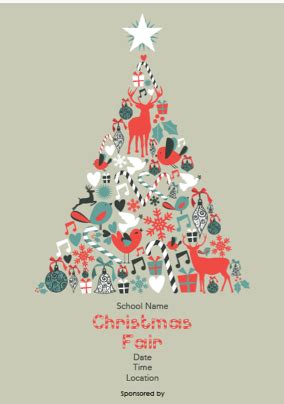 Cholesterol free chtistmas fare : LOVE this Christmas fair poster... http://www.ptaprintshop ...