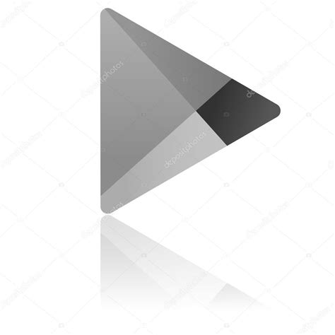 Driverless vehicle icon from artificial intelligence collection. Icon: white play | Black and white Google play Icon ...
