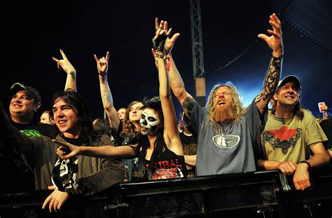 Heavy Metal Music Fans Enjoy The Bloodstock Festival