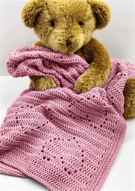 Heart Baby Blanket Crochet Pattern Toddler Blanket Etsy Crochet