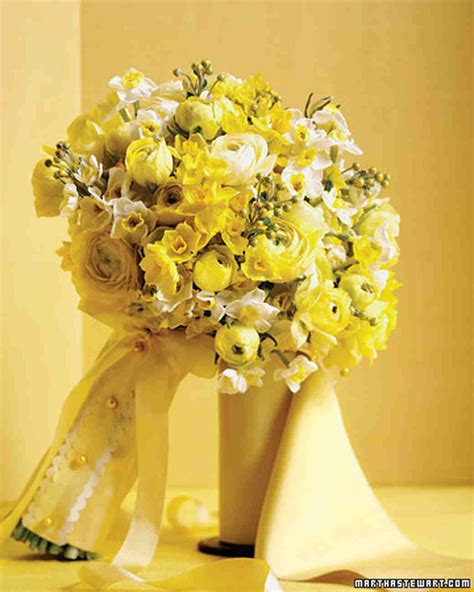 Yellow Wedding Bouquets Martha Stewart Weddings