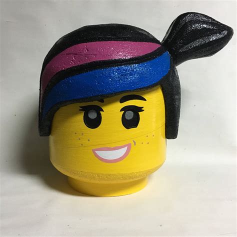 Custom Lego Inspired Wyldstyle Costume Head Etsy