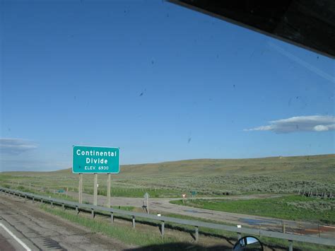Continental Divide Wyoming Interstate 80 West Of Rawlins