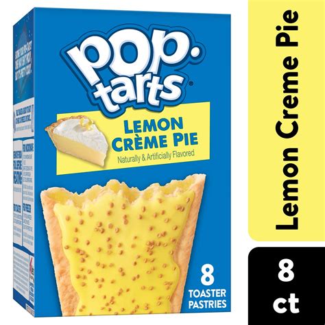 Pop Tarts Toaster Pastries Breakfast Foods Frosted Lemon Creme Pie 8 Ct 13 5 Oz Box