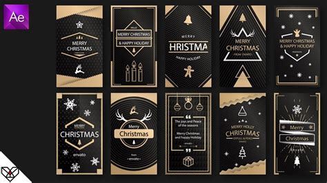 Templates for adobe after effects are an awesome way to automate your workflow and add creative visuals to your videos. Free - Insta Story Christmas Card | Free After Effects ...