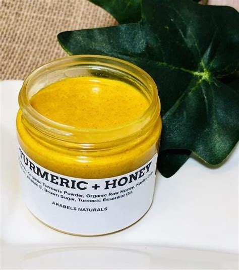 Tumeric Face Mask Turmeric Honey Exfoliating Mask Etsy