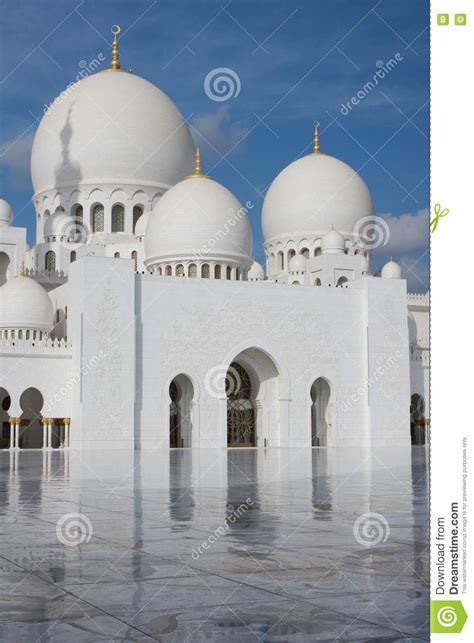 Sheikh Zayed Grand Mosque Abu Dhabi Uae Stock Image