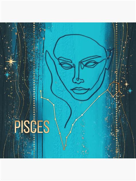 Pisces Gold Goddess Poster For Sale By Darkstardesign Redbubble