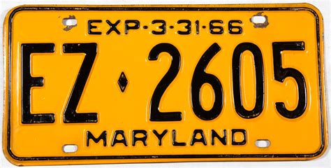 Popular Antique car license plates maryland 1950s | Car Picture Collection