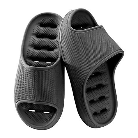 Sosushoe Shower Shoes For Women Men Quick Drying Lightweight Non Slip Pool Slides Bath Slippers