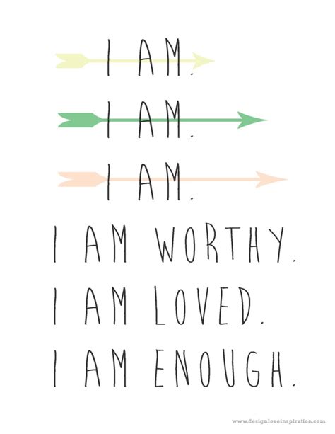 I Am Worthy I Am Loved Motivational Posters For Women Popsugar