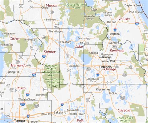 Sumter County Florida Map Florida Zip Code Map