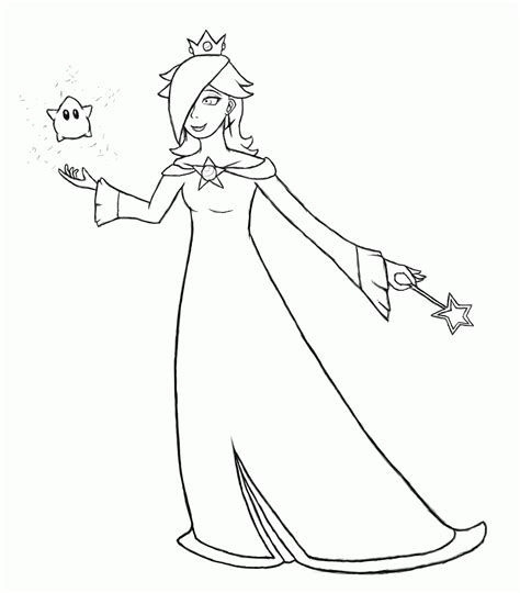 You might also be interested in coloring pages from princess peach category. Super Mario Rosalina Coloring Pages Sketch Coloring Page ...
