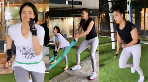 Shweta Tiwari Hits The Gym With Daughter Palak Tiwari Fans Say They Look Like Sisters Top