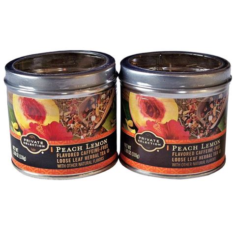 Fruits tea black tea black vanilla rose black tea blackcurrant black tea blood orange black black tea blue lady earl grey green and rooibos bluebells black tea blueberry organic black tea blueberry crumb cake green tea british blend black tea buddhas meditation herbal tea butter. Private Selection Peach Lemon Flavored Caffeine-Free Loose ...