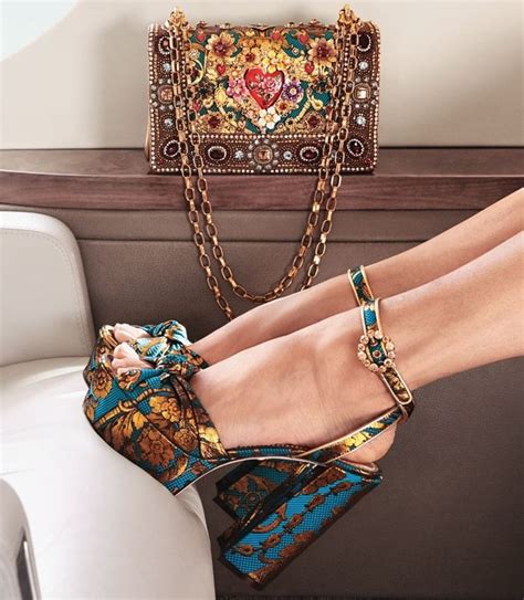 Floral Jacquard Sandals With Leather Piping By Dolce And Gabbana