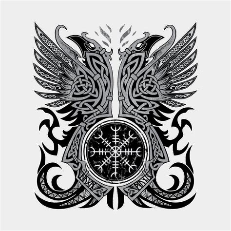 Huginn And Muninn Odins Ravens By Celtic Hammer Club Tattoosonneck