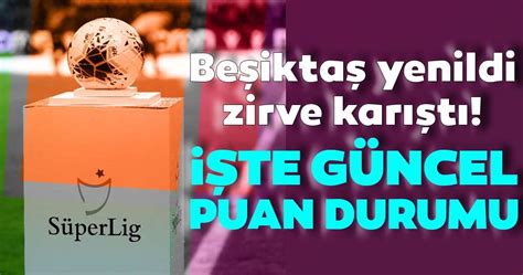 Diese seite zeigt die detaillierte tabelle süper lig aus der saison 19/20. İşte Süper Lig'de güncel puan durumu! (12. hafta) - Galeri ...