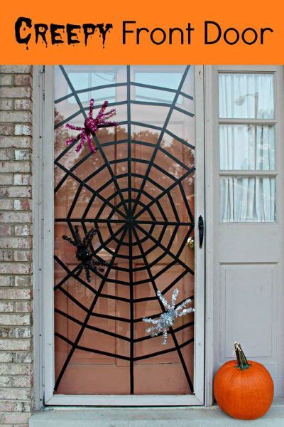 Creepy Halloween Front Door — Homebnc