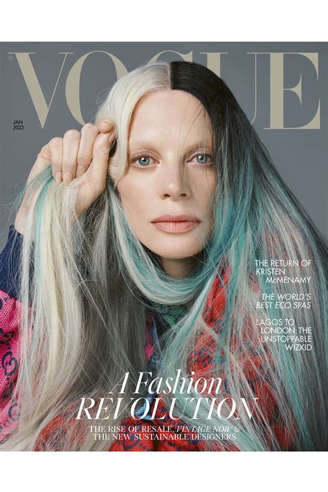 Kristen Mcmenamy Is British Vogues January Cover Star British Vogue